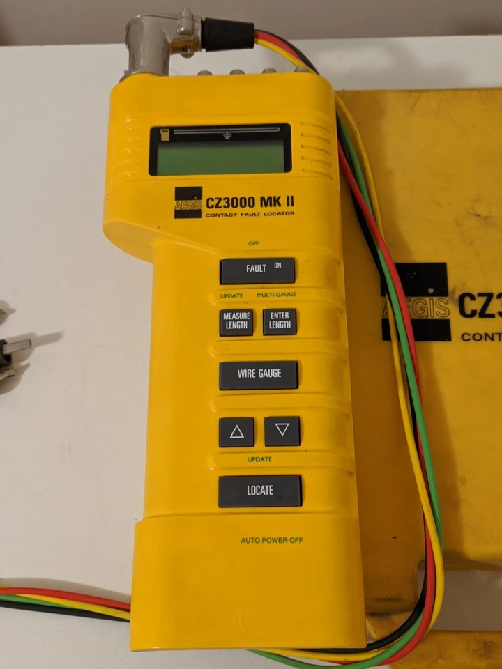 AEGIS CZ3000 MK III Contact Fault Locator with Operators Handbook & Case TESTED - Image 3 of 4