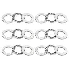 51105 Thrust Ball Bearings 25x42x11mm 6Pcs, Single Row Roller for System Silver
