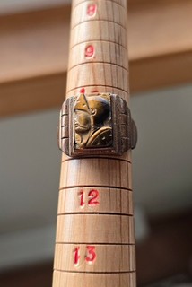 c.1930s Mens Vintage Carved Tiger's Eye Roman Centurian Cameo Gold Plated Ring