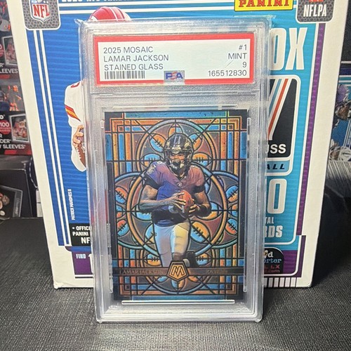 Panini Mosaic 2025 Stained Glass Lamar Jackson Ravens Insert #1