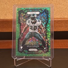 2023 Panini Prizm #241 Brian Dawkins No Huddle Green Disco /5 SSP SP Rare Eagles