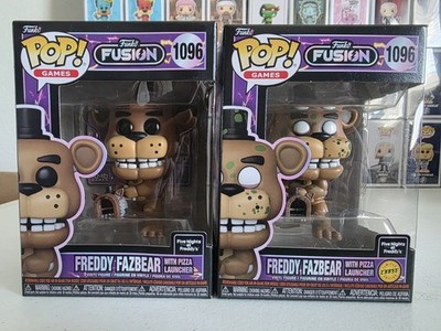 Funko Pop! Fusion Games Freddy Fazbear #1096 Common & CHASE Set of 2 w/Protector
