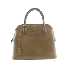 Hermes Bolide Box Calf Bag Women Green One Size