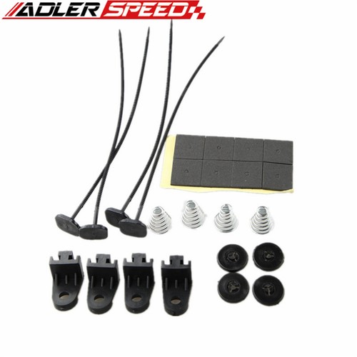US STOCK 10" Curved Blade Slim Push/Pull Radiator Cooling Fan & Mount Kit Black - Imagen 6 de 7