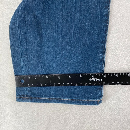 Pantalones de mezclilla Mavi Jeans mate relajados rectos para hombre 30x34 azul oscuro elásticos informales - Imagen 11 de 14