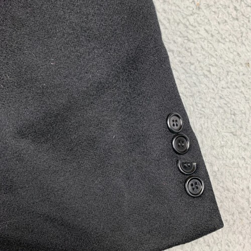Neiman Marcus Loro Piana Trench Coat Adult 46 L Black 100% Cashmere *flaws - Picture 14 of 23