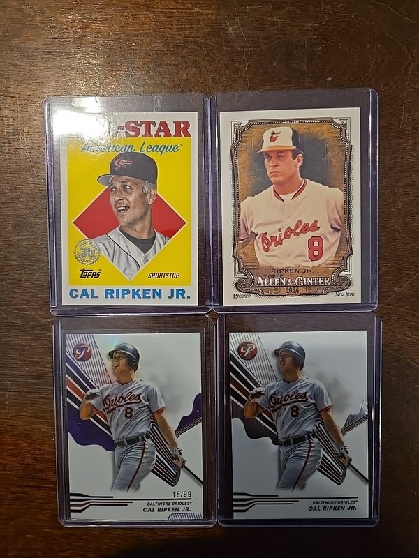 2024 Topps Pristine Cal Ripken Jr #ed 15/99 + Bonus Cards