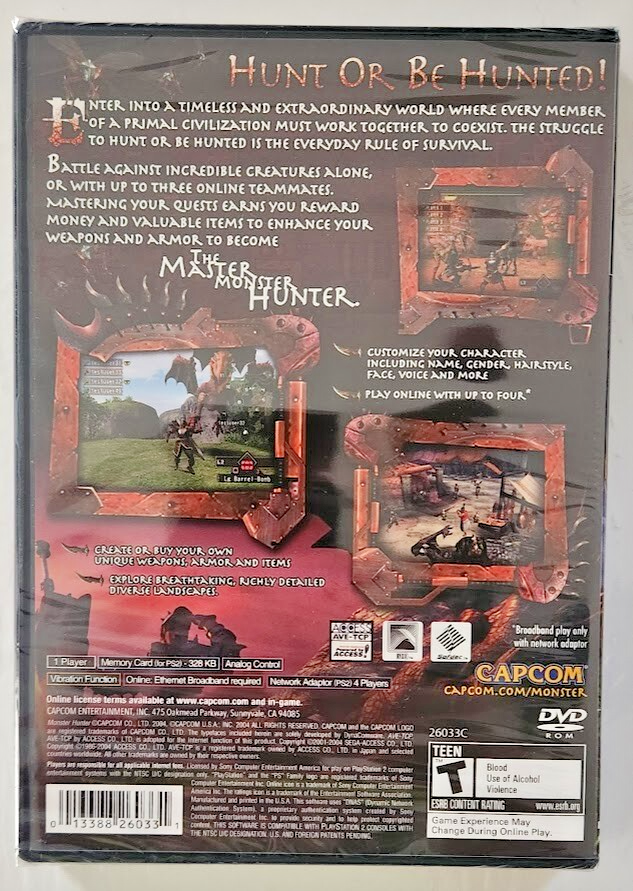 Monster Hunter (Sony PlayStation 2, 2004) for sale online | eBay