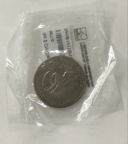 Ike Dollar Coin Uncirculated 1977 D Mint Mark -60 - Picture 3 of 4