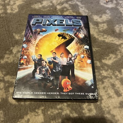 Pixels (DVD, 2015) New Sealed Family Video Game Action Flick Retro Adam Sandler