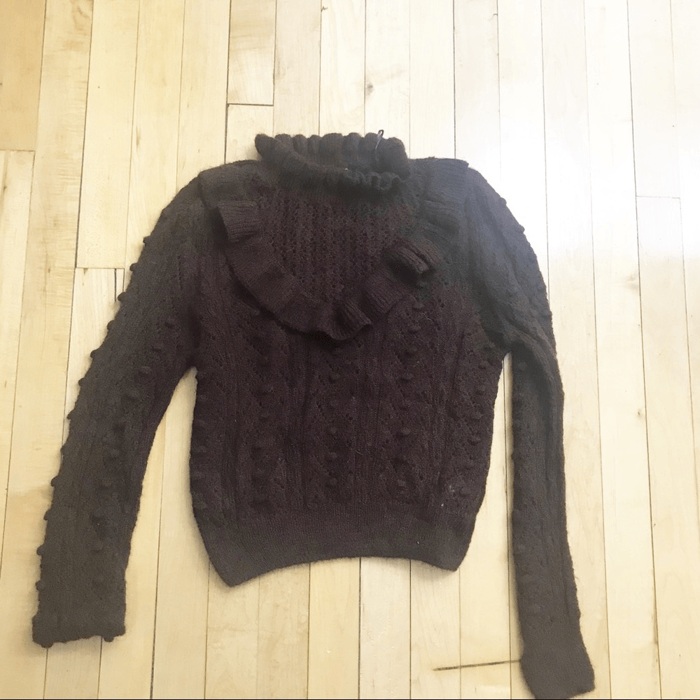 ニット+セーター ZARA KNIT SWEATER WITH RUFFLE TRIMS TRF Zara | Sweaters | Zara Knit Sweater With Ruffle Trims | Poshmark