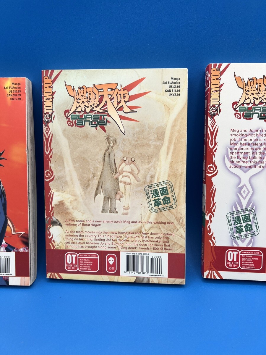 ホイッスル! 英語版　漫画　English Manga Burst Angel Manga English Volumes 1-3 Complete Set Gonzo