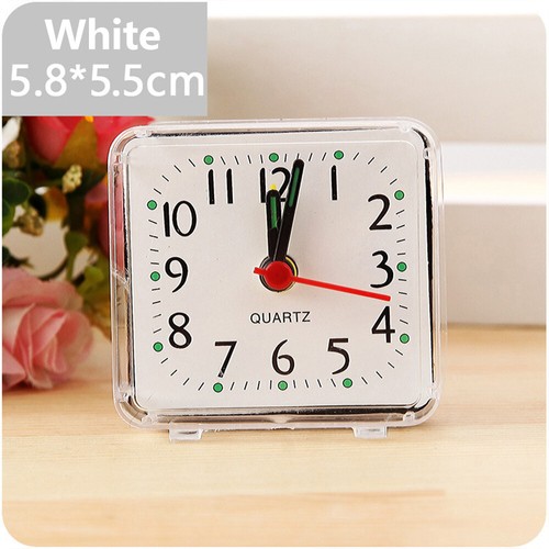 Mini Travel Student Alarm Clock Bedside Desk Battery Loud Quartz Bedroom Small - Picture 11 of 14