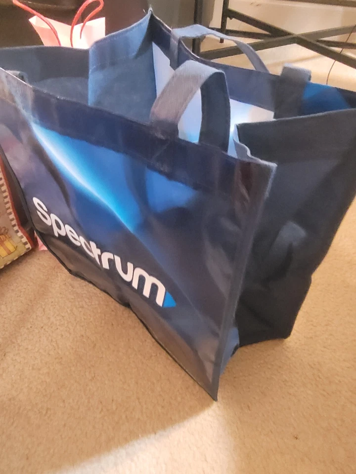 AUTHENTIC Spectrum (15" x 13") Tote Bag Large Durable Shopping Blue FREE SHIP! — 第 2/4 张图片