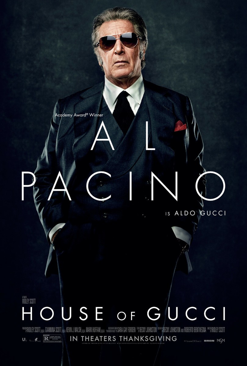 HOUSE OF GUCCI POSTER RIDLEY SCOTT ADAM DRIVER AL PACINO LADY GAGA