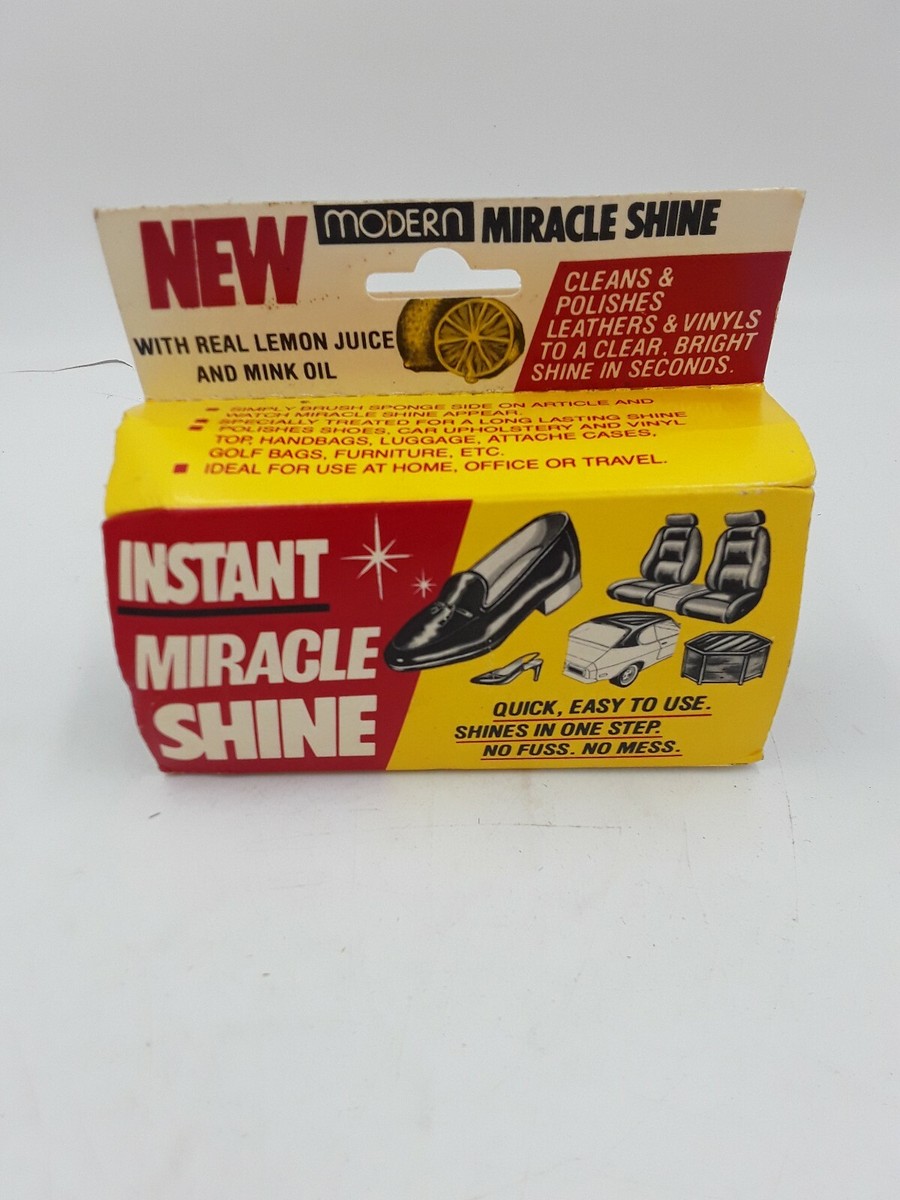 Vintage Instant Ultra Shine Modern Miracle Shine For Leathers Vinyls