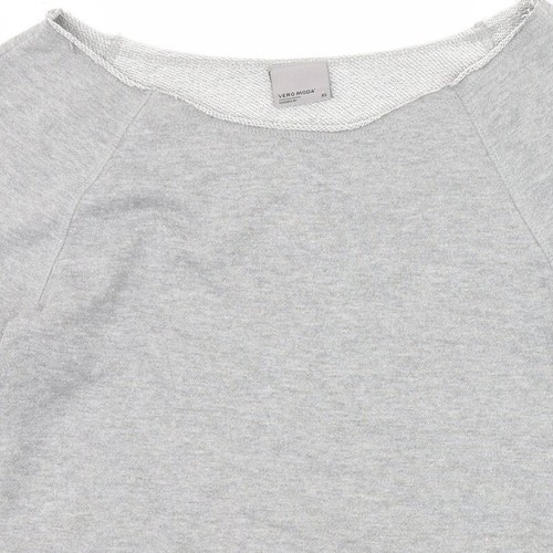VERO MODA Womens Grey Cotton Blend Sweatshirt Size XS - Picture 7 of 12