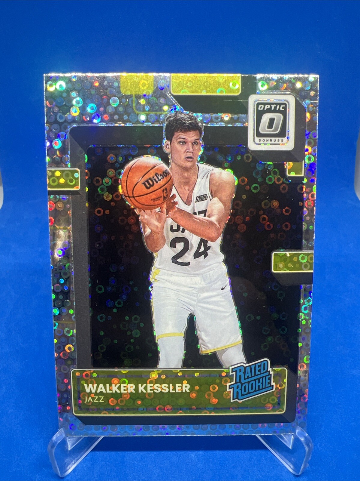 2022-23 Donruss Optic Walker Kessler Fast Break Prizm Rated Rookie RC #213 Jazz