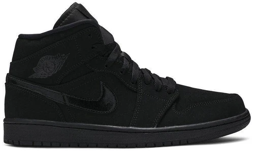 Jordan 1 Mid Triple Black Suede