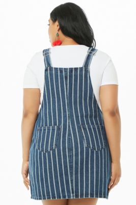 forever 21 plus denim dress Plus Size Denim Tube Dress Black / 4X