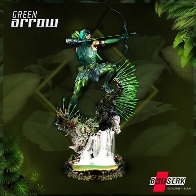 Green Arrow Sculpture DC Universe resin scale model kit unpainted 3d print