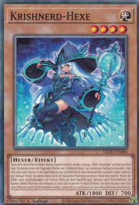 Krishnerd-Hexe LEDE-DE084 Common Legacy of Destruction Yugioh Karte Deutsch