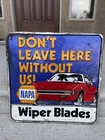 Vintage Tin Embossed NAPA Wiper Blades Sign
