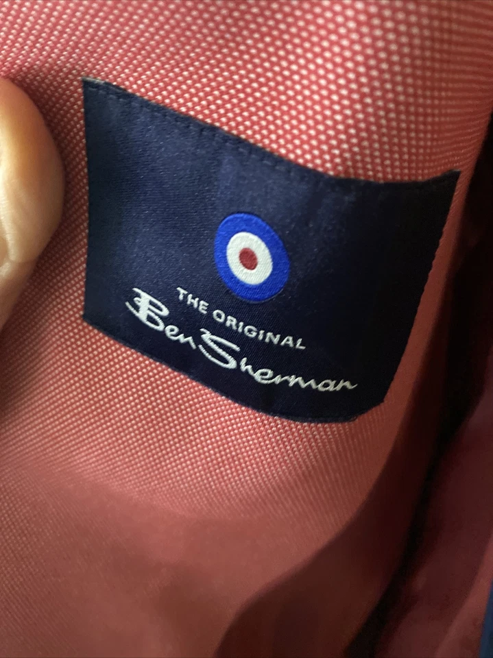 Ben Sherman Red Blazer 40 Regular Cotton Blend - Image 4 of 4