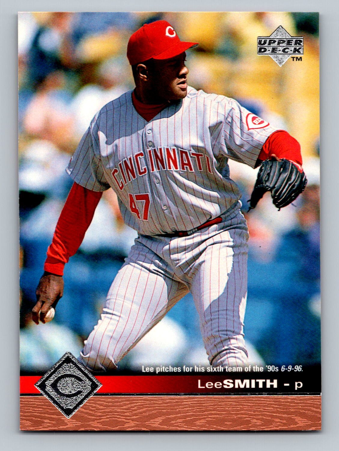 Lee Smith 1997 Upper Deck Baseball #48 Cincinnati Reds