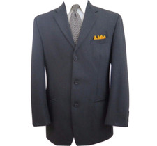 Ralph Lauren Dillards Men's All Wool Dark Gray Blazer Jacket Sport Coat 40 L EUC