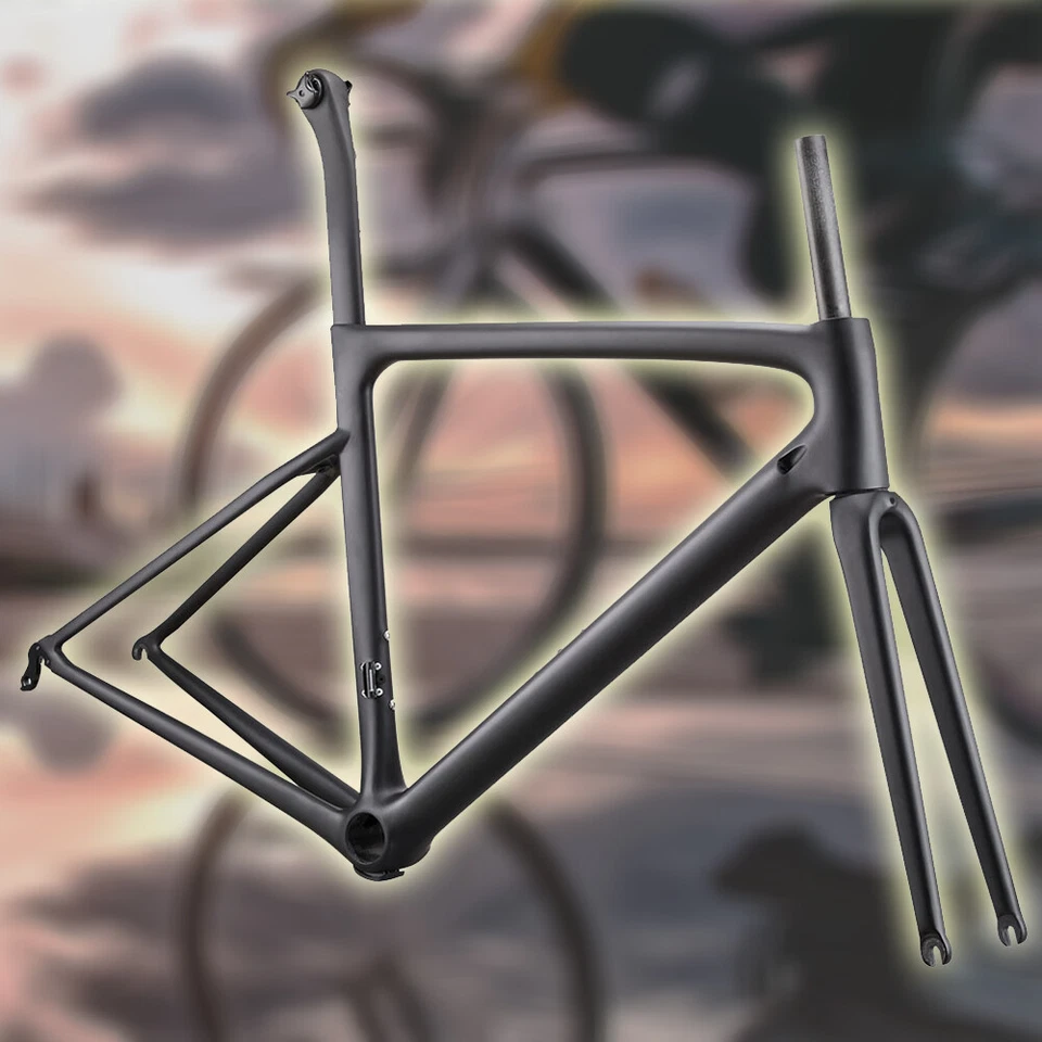 AIRWOLF T1100 Carbon Ultralight 787g Road Bike Carbon Frame 700C Racing Bicycle - Bild 2 von 4