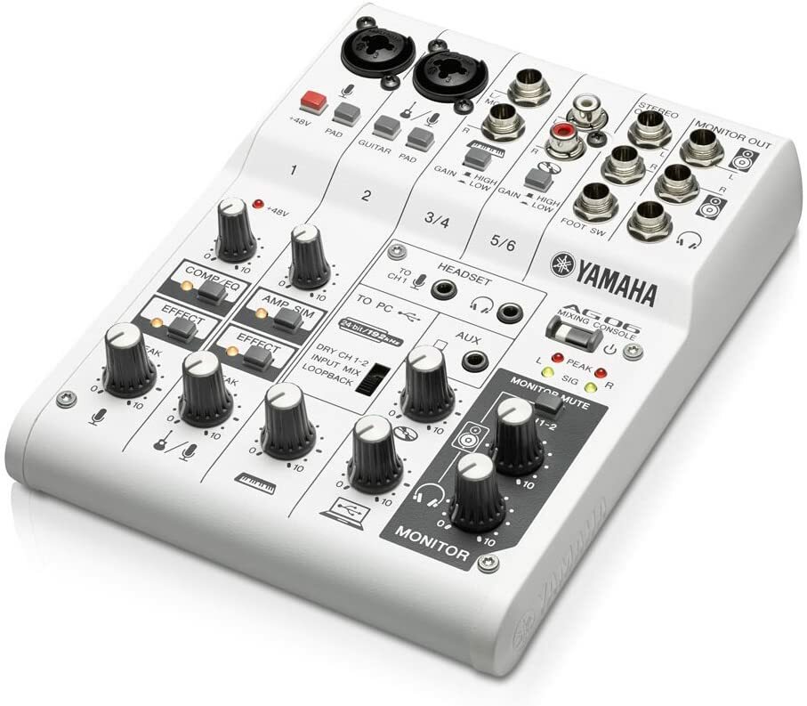 その他 YAMAHA AG06 Yamaha AG06 Portable USB Powered 6 Channel Portable Recording