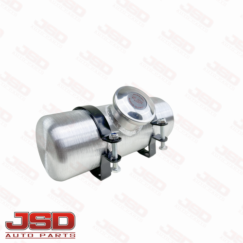 Round Fuel Tank Gas Tank Cell 0.48 Gallon 4x10 Center Fill 1/8 NPT Aluminum Spun - Picture 2 of 5