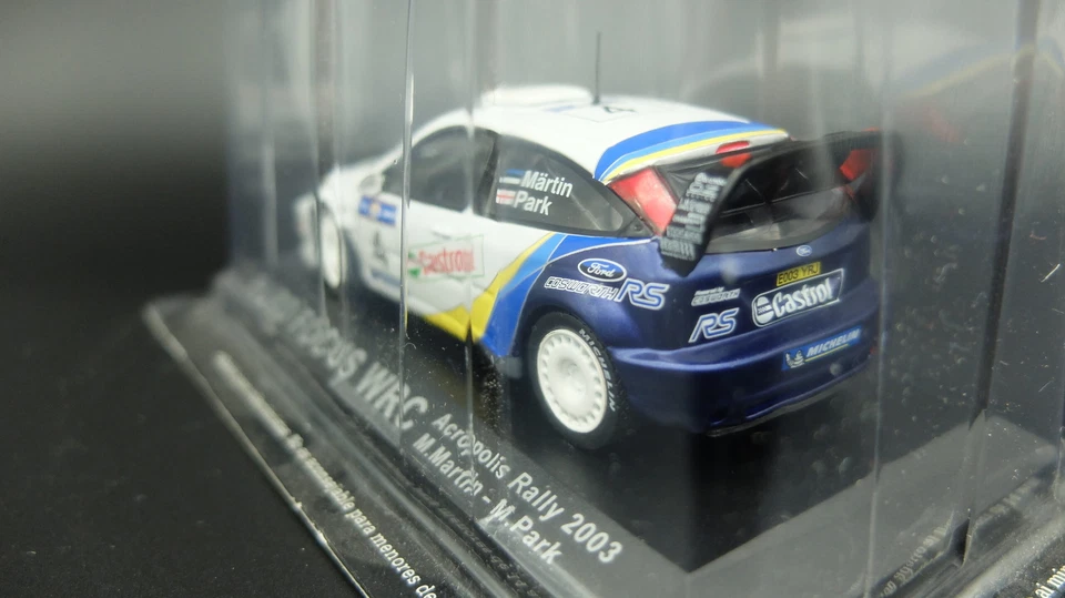 Modellino auto rally scala 1:43 Ford Focus WRC diecast modellismo da collezione - Immagine 3 di 3