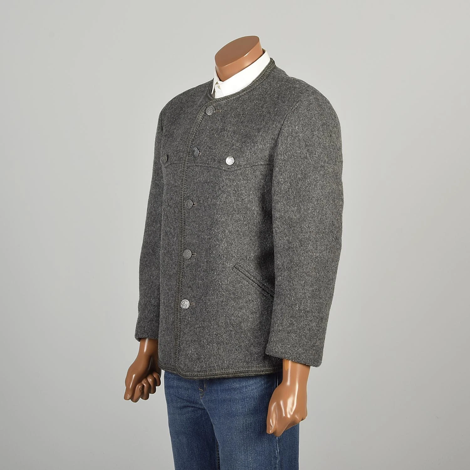  1970s traditional fully lined wool jacket