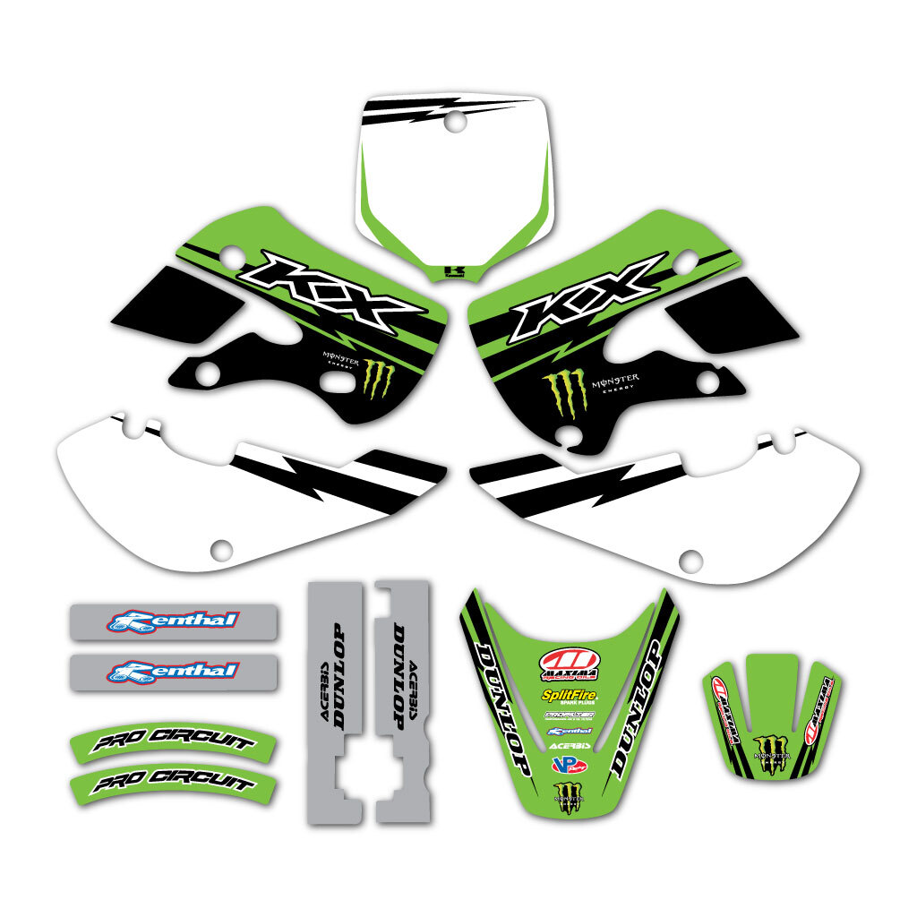 2000-2026 カワサキ KAWASAKI KX65 デカール 2000 - 2026 KAWASAKI KX65 GRAPHICS KIT MOTOCROSS STICKERS DECALS