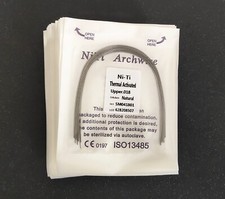 10 Packs Dental Orthodontic Thermal Activated Niti Arch Wires Round Natural Form