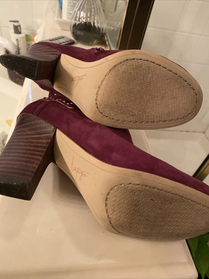 Botas Latigo de gamuza púrpura talla 6 Foto 3 de 4