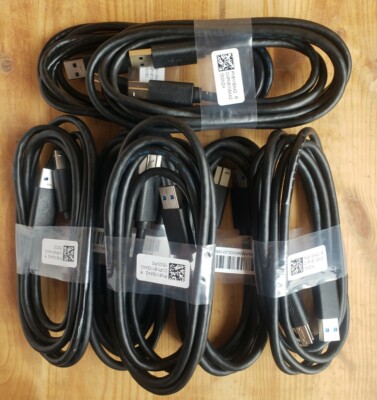 LOT OF 7 6FT USB 3.0 Type A Male to B Male PRINTER CABLE Brand New Dell