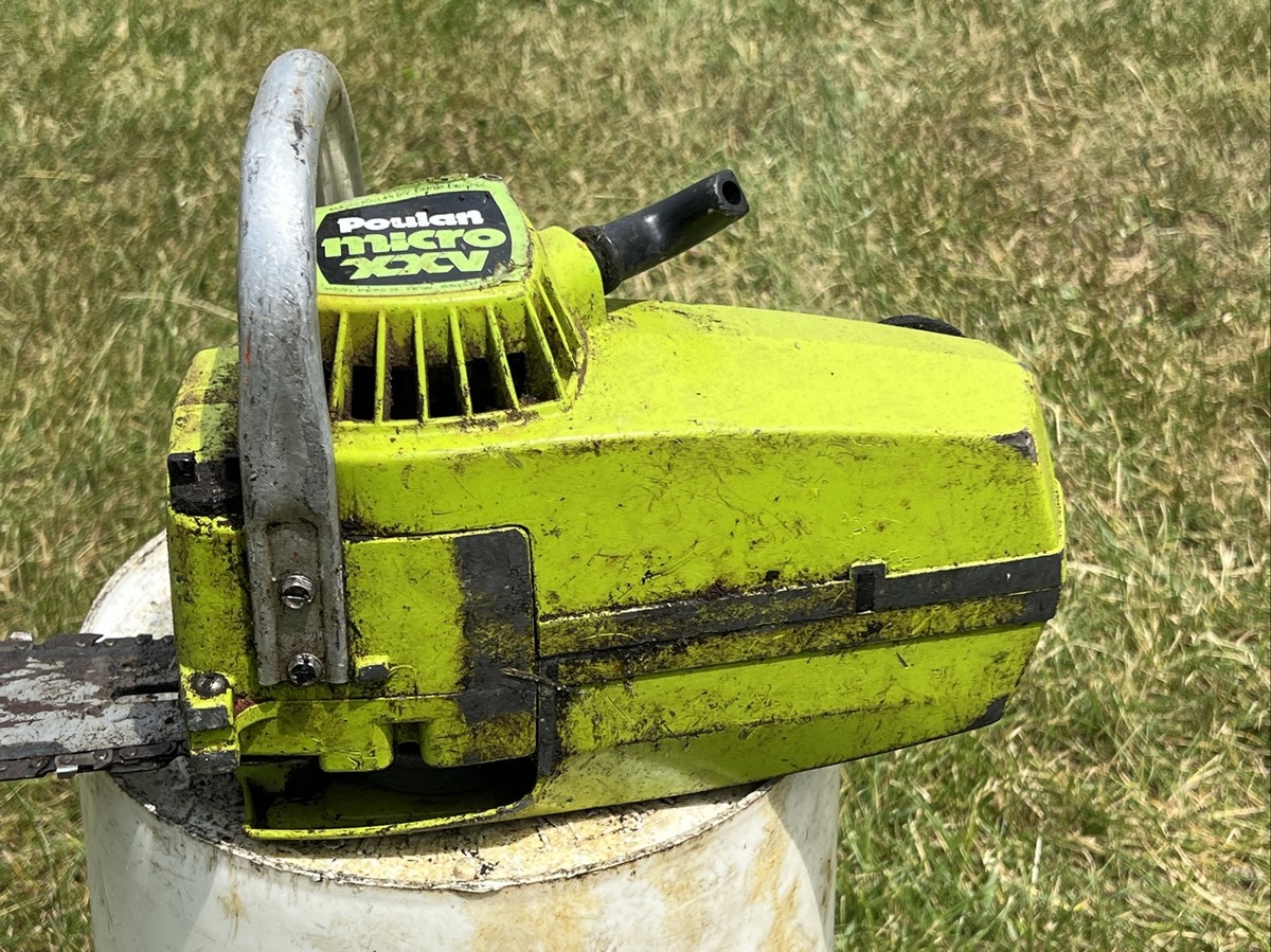 Vintage Poulan micro XXV chainsaw for parts or repair (kk) | eBay