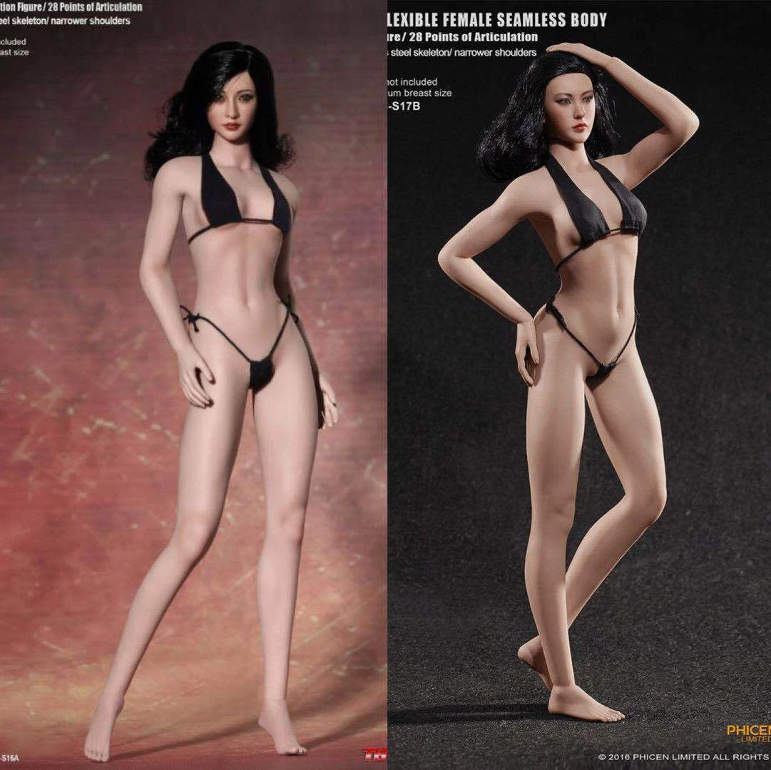 phicen sex doll PHICEN PLLB2014-S08 Super-Flexible Female Seamless Body with Stainless  Steel Skeleton in Tan/big bust size 1: 6 figure in stock