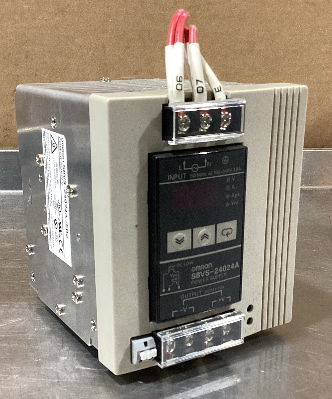 Used OMRON S8VS-24024A/ED2 POWER SUPPLY DC24V