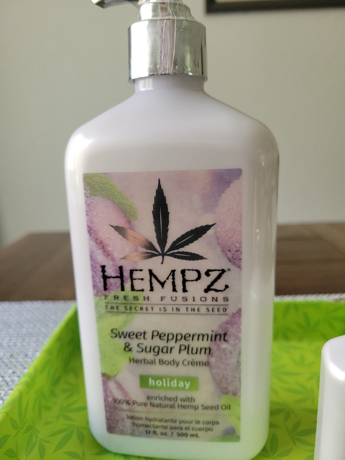 HEMPZ Sweet Peppermint & Sugar Plum Herbal Body Creme Lotion 17oz