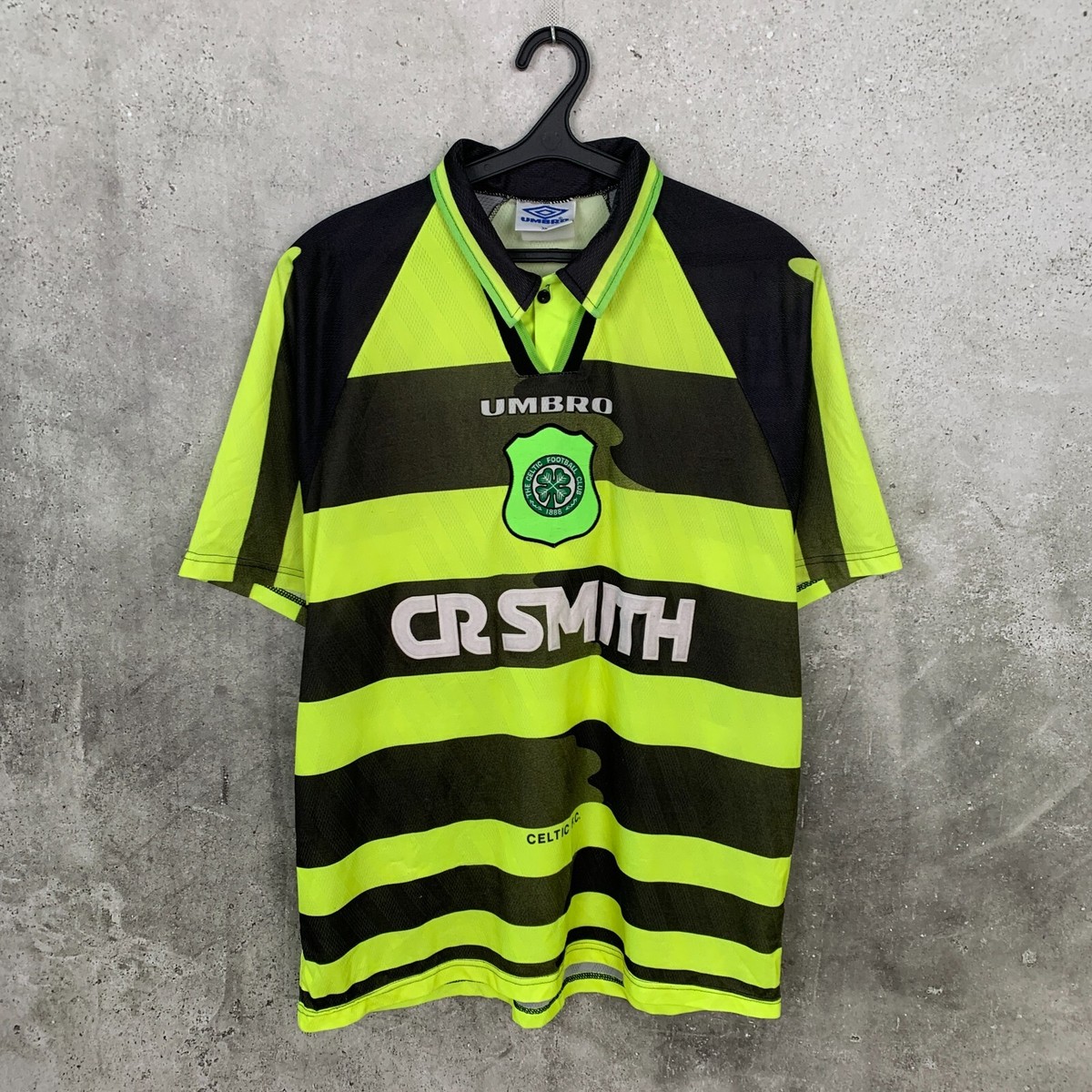 CELTIC 1996 1997 AWAY FOOTBALL SHIRT UMBRO CR SMITH JERSEY SIZE XL