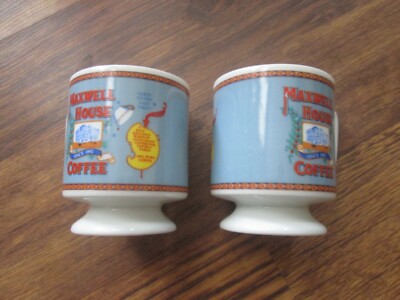  8 VTG MAXWELL HOUSE COFFEE Cups 1970's ''Good to the last drop'' 