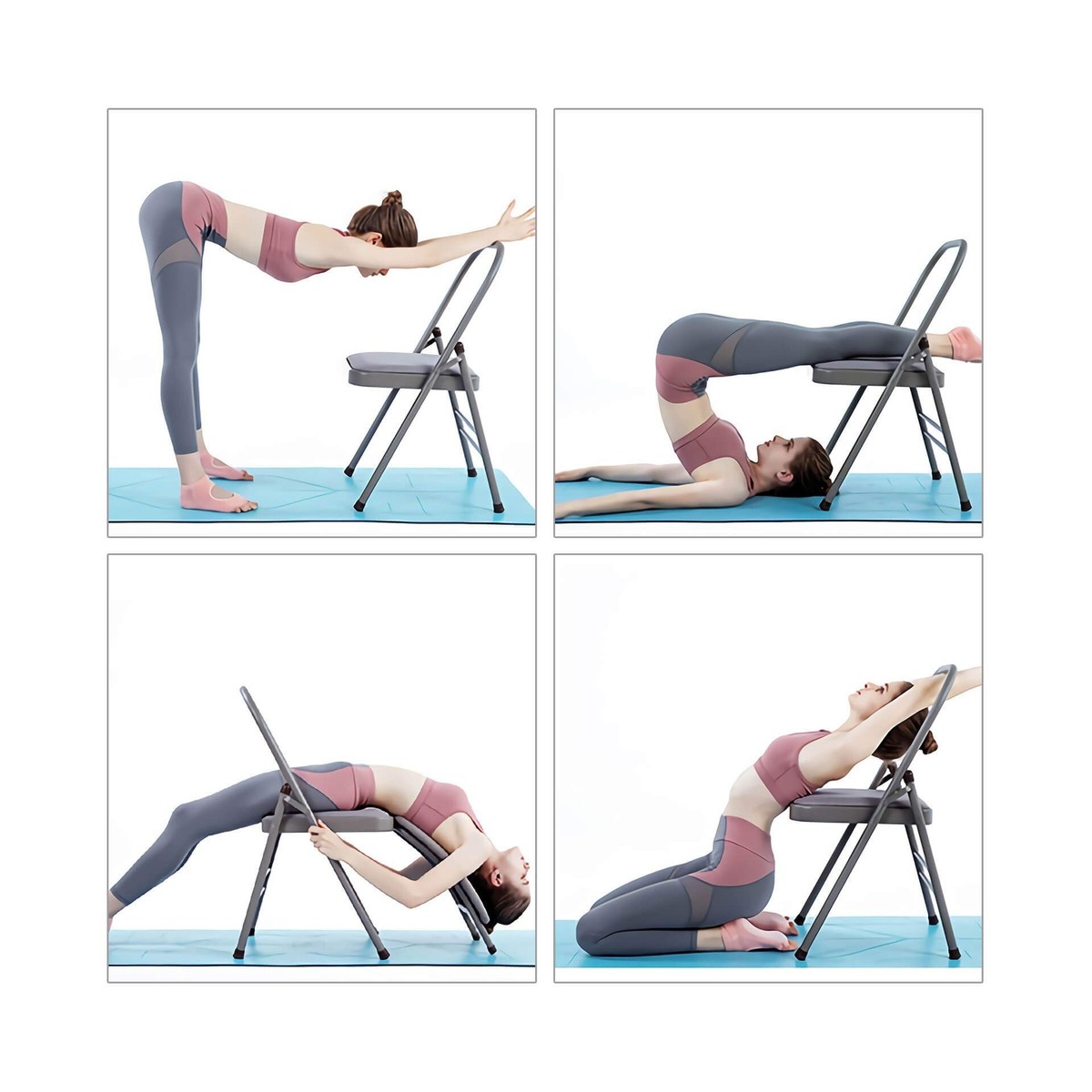 Yoga Auxiliary Chair Foldable Exercise Chair For Working Out