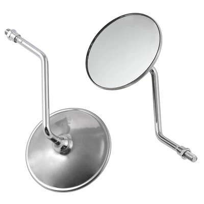 Pair Miroir Rearview Retroviseurs Custom Moto Chrome A-Pro Gros M10
