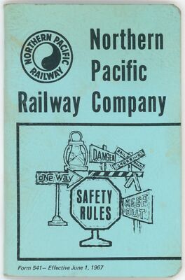1967 Northern Pacific Railway Co Sicherheitsregelbuch Eisenbahnangestellte Bahnhof