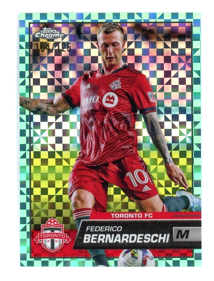 2023 Topps Chrome MLS Aqua X-Fractor Refractor /125 Federico