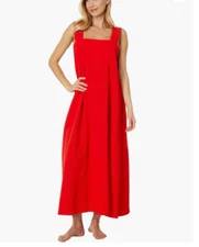 Natori Gown Length 52",SCARLET,MEDIUM Red 8834